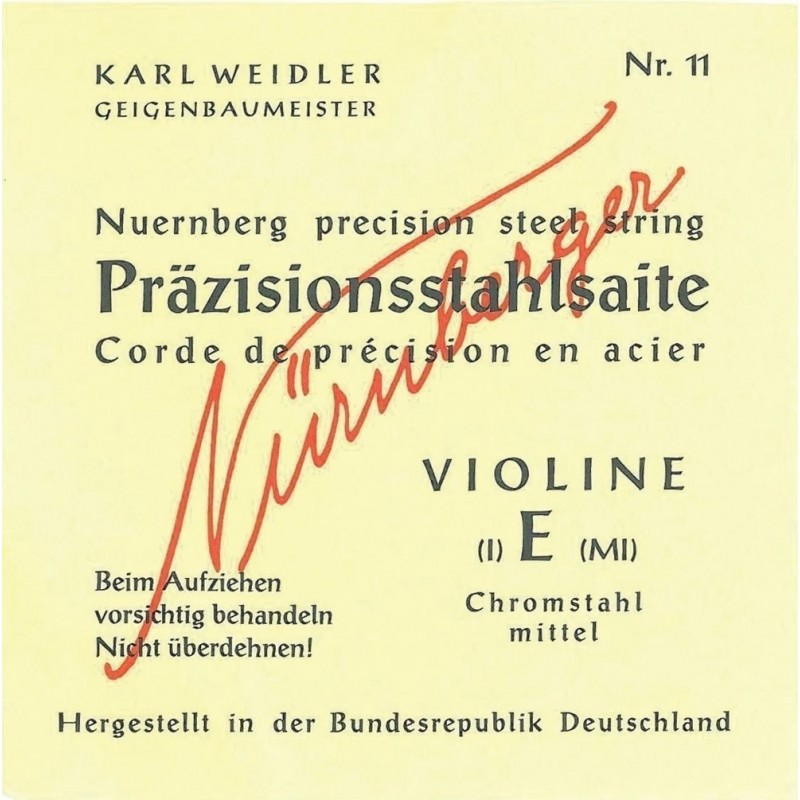 Nürnberger 7163319 Struny do skrzypiec Präzision Pełny rdzeń